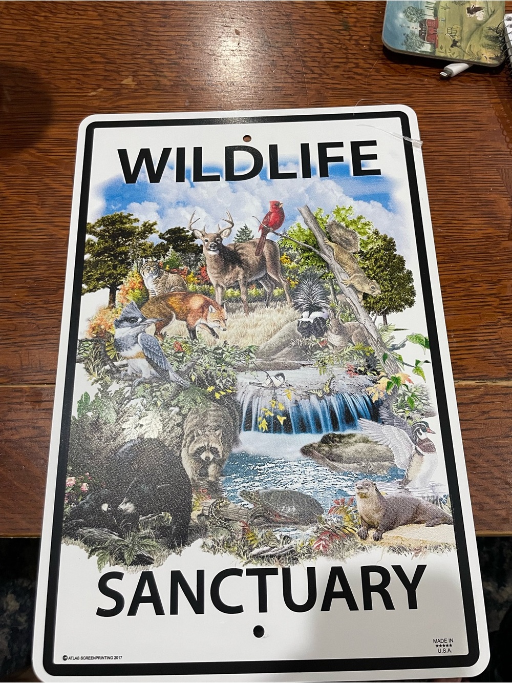 Wildlife Sanctuary Metal Sign